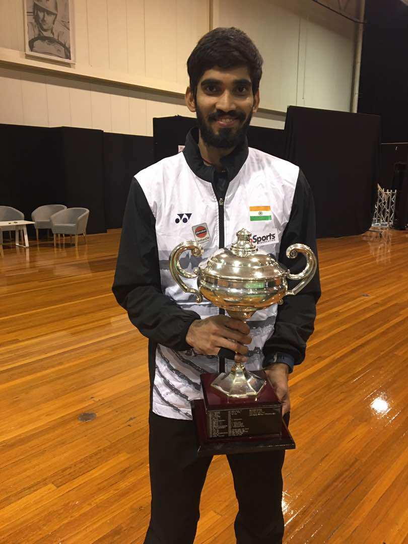 Kidambi Srikanth after winning Australian Badminton Open 2017