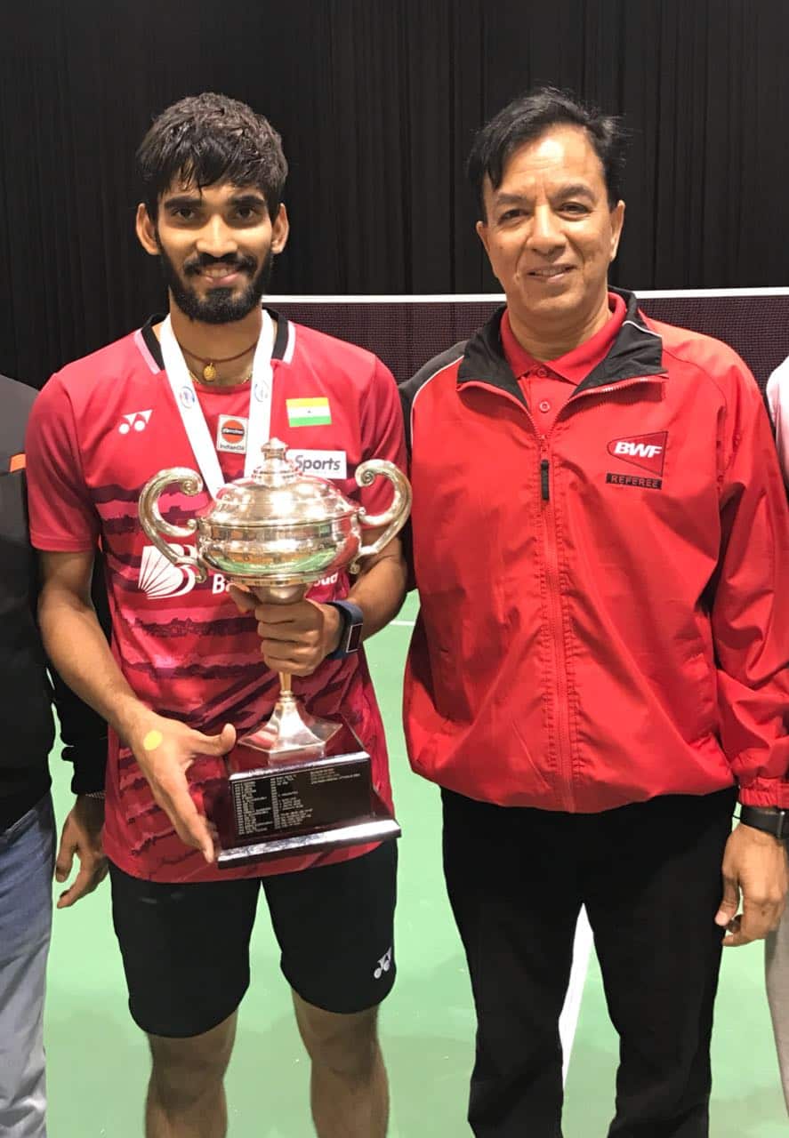 Kidambi Srikanth after winning Australian Badminton Open 2017