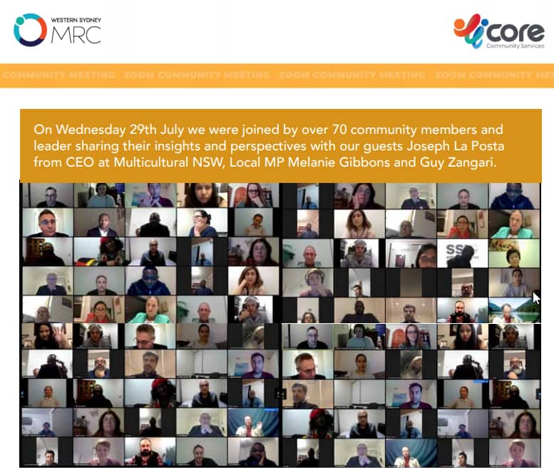 أجتماع المنظمات المعنية  لتقييم احتياجات الجاليات 