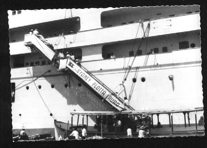 La nave Sydney della Flotta Lauro fu una delle protagoniste dei collegamenti marittimi tra Italia e Australia negli anni '50 e '60.