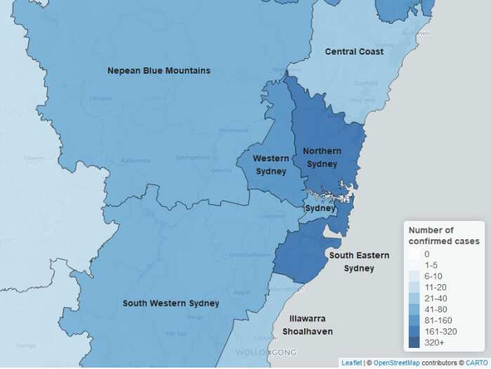 Sydney heatmap