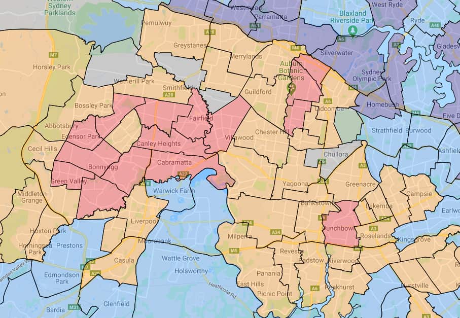 Sydney heatmap