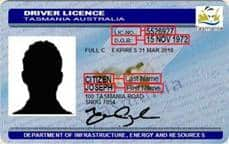 TAS - Drivers Licence