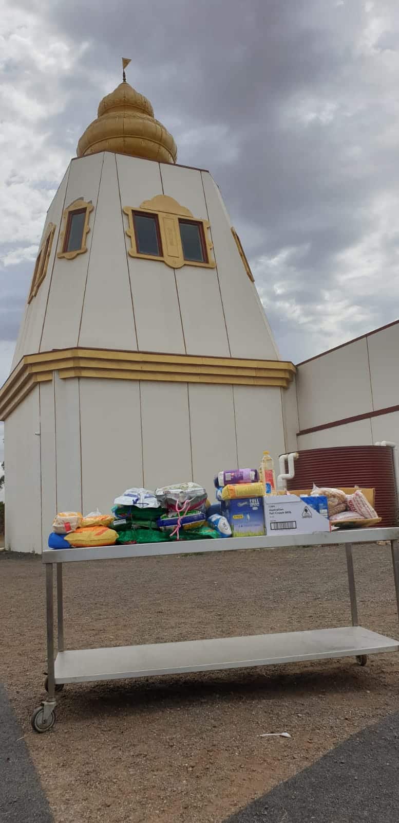Sri Durga Temple donation to Victorian Bush-fire Victims