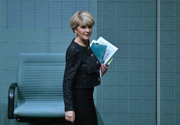Former Liberal deputy leader Julie Bishop during Question Time last year