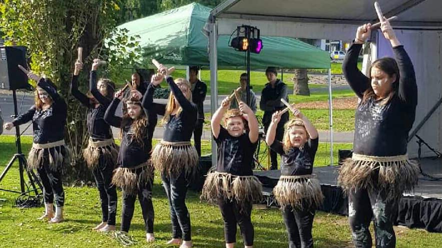 The Deadly Dancer Girls. Reconciliation in the Park 2018. Johnstone Park Geelong.