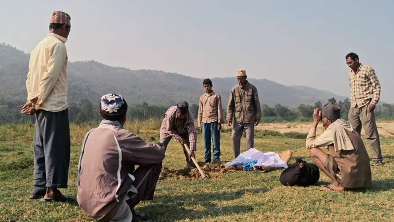 A screengrab from the Dolls funeral