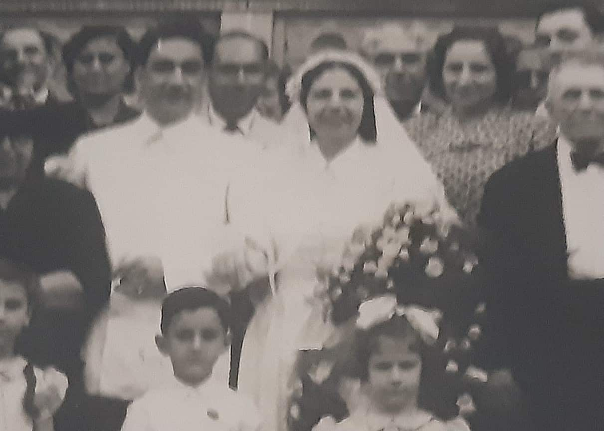 Cairo 1950, un'immagine del matrimonio dei genitori di Pierangela