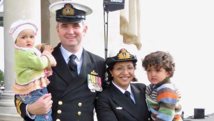 Lieutenant, Kamala (Nayni) Sharma-Wing and her family