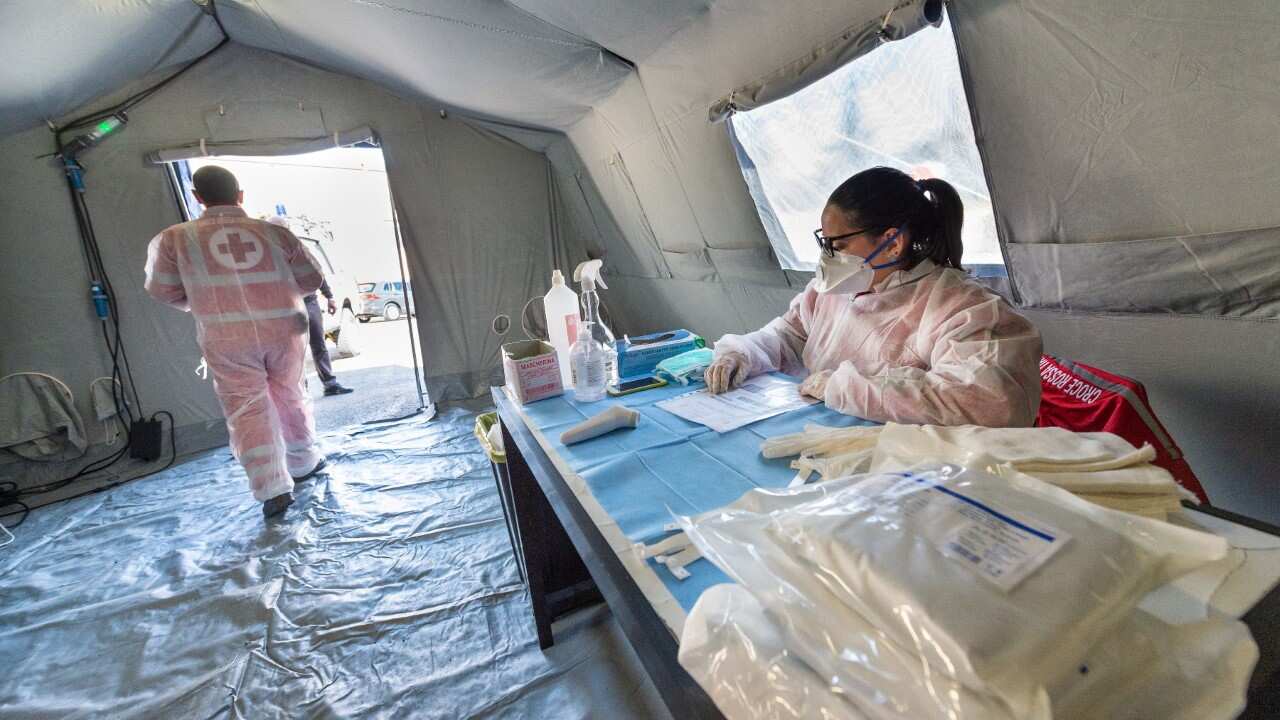 Un presidio medico a Corigliano-Rossano, in Calabria