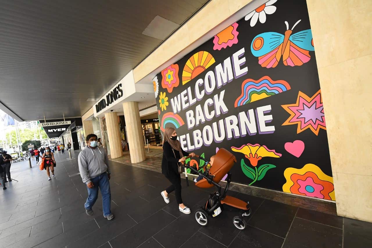 Bourke Street in Melbourne.