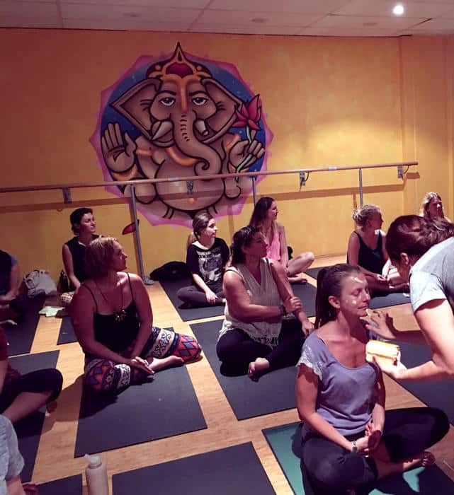 She recalls how she actively searched for an Indigenous musician to collaborate with: someone who could introduce Aboriginal culture into the yoga space.  “I was working with yoga with different sounds and music and I wanted to collaborate with an Aborigi