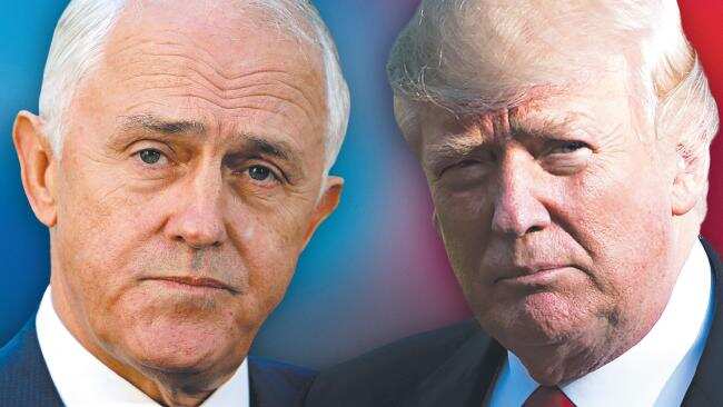 Australian PM Malcolm Turnbull and US President Donald Trump