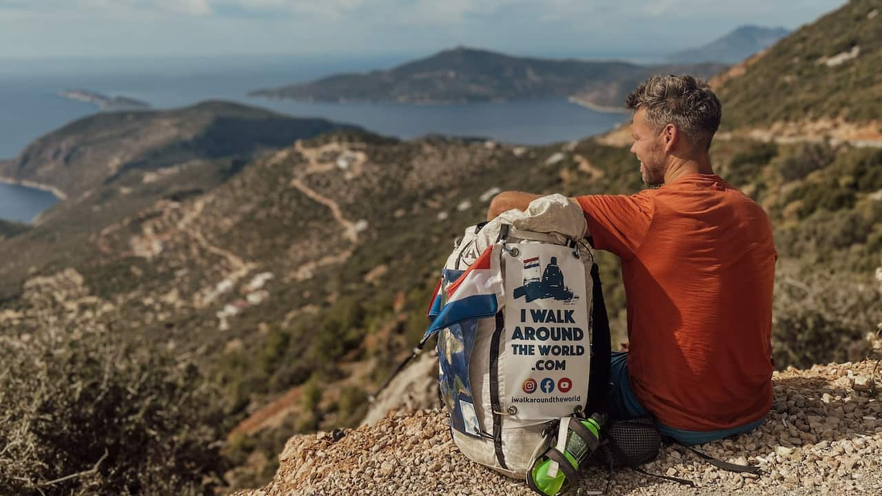 Tom Boerman enjoys the view in Turkey