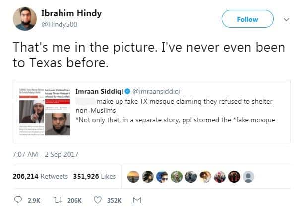 Twett by Imam Ibrahim Hindy
