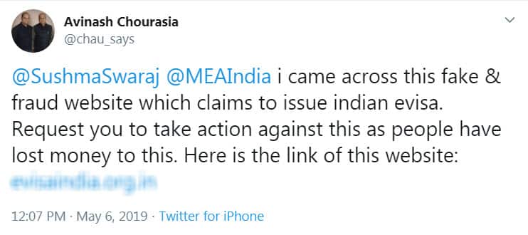 fake e-visa