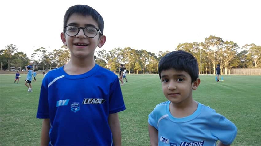 Children from CALD communities play Rugby
