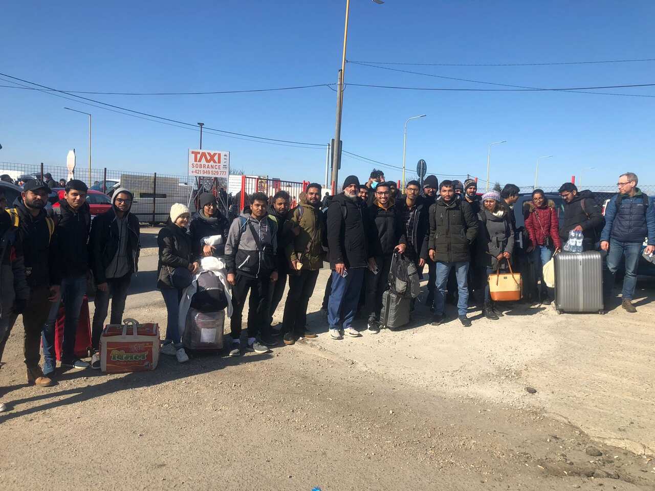 Batches of Indian students entered Slovakia from Ukraine.