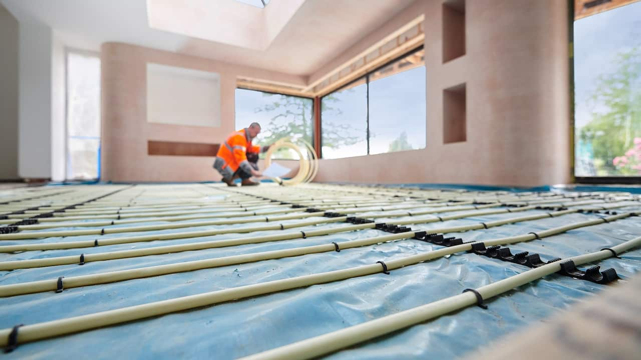 n-slab floor heating is a form of centralised heating.