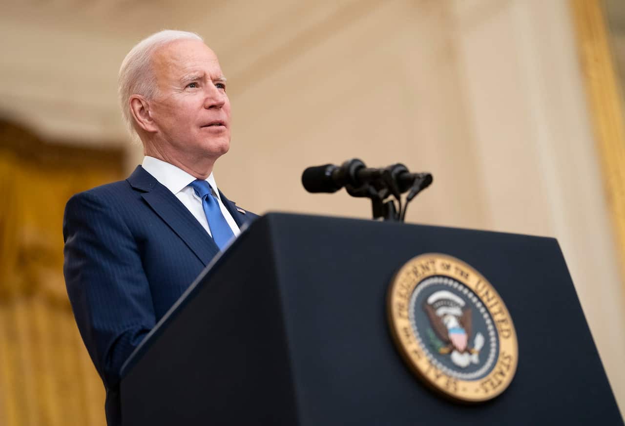US president Joe Biden - AAP, March 2021.