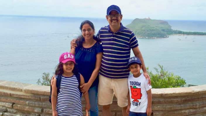 Varsha Thakur Sankla with family