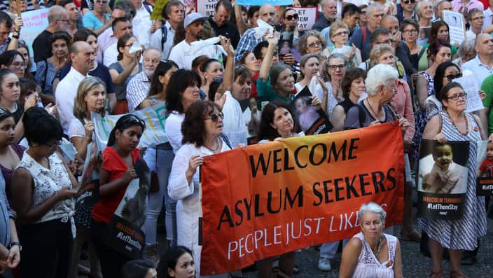 racism, asylum seekers, migrants, refugees, australia, rally