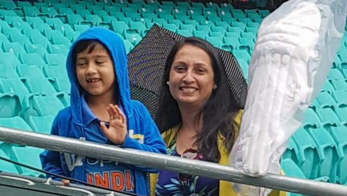 Atharv_A fan of Virat Kohli Got a pad from him