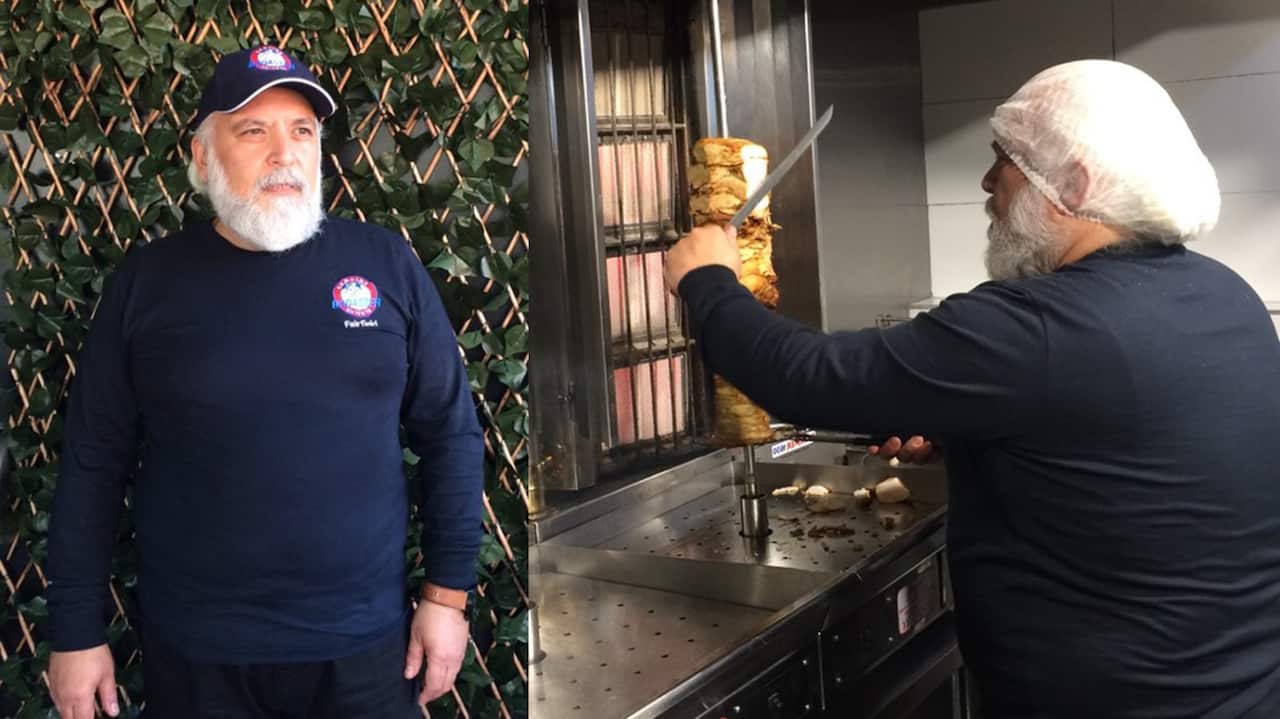 Ashor Shaheen in his resturant