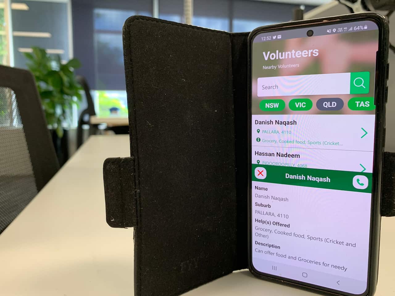 Danish Naqash has developed an app to help their community voluntarily. 