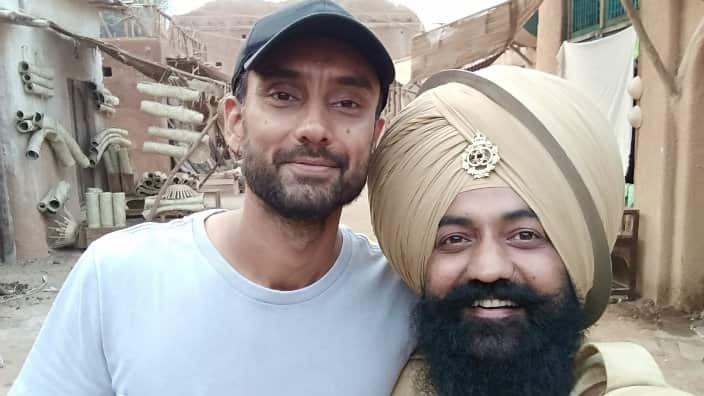 Rajdeep Dhaliwal with Anurag Singh director of film Kesari