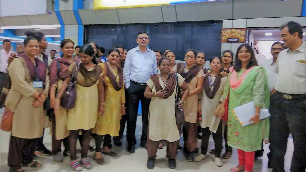 workers of Women special train Mumbai India