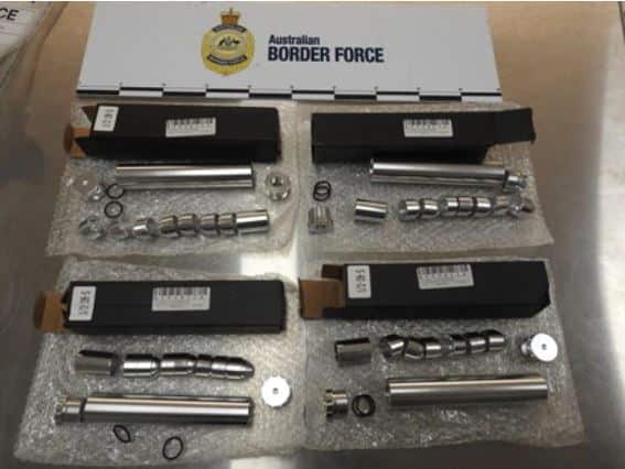 Firearms seized during Operation Athena national week of action.