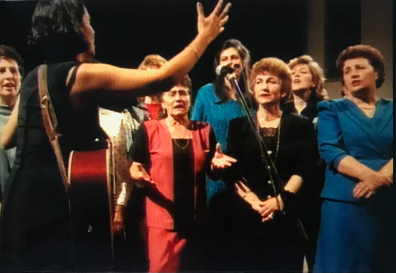 Il coro in azione