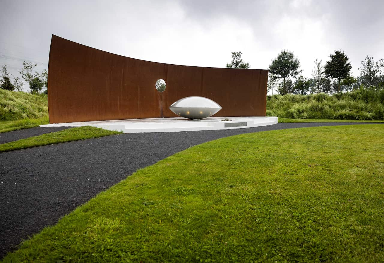 MH17 monument in Vijfhuizen prepared for 10th anniversary of dowing of the flight