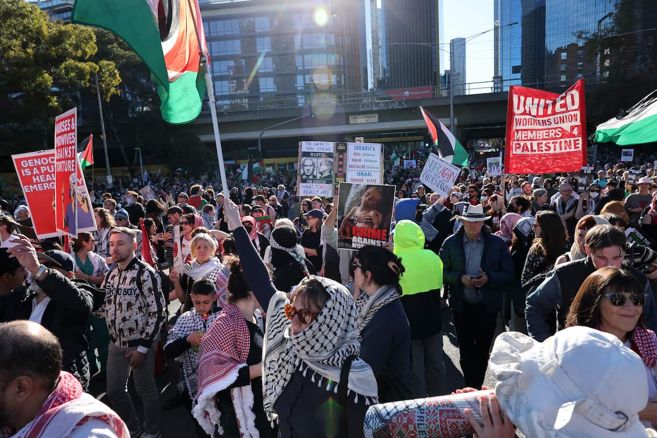 Rally Pro Palestina Melbourne