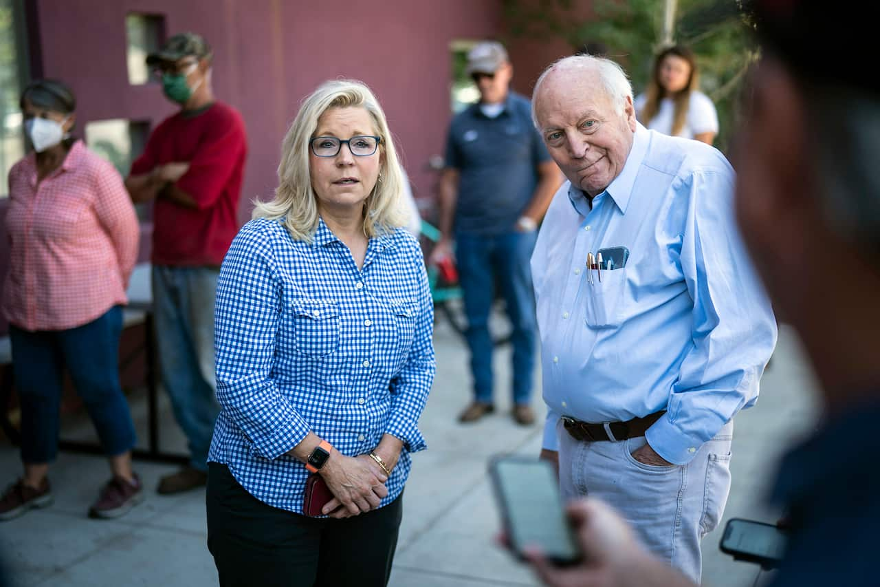 Liz Cheney with her father Dick Cheney