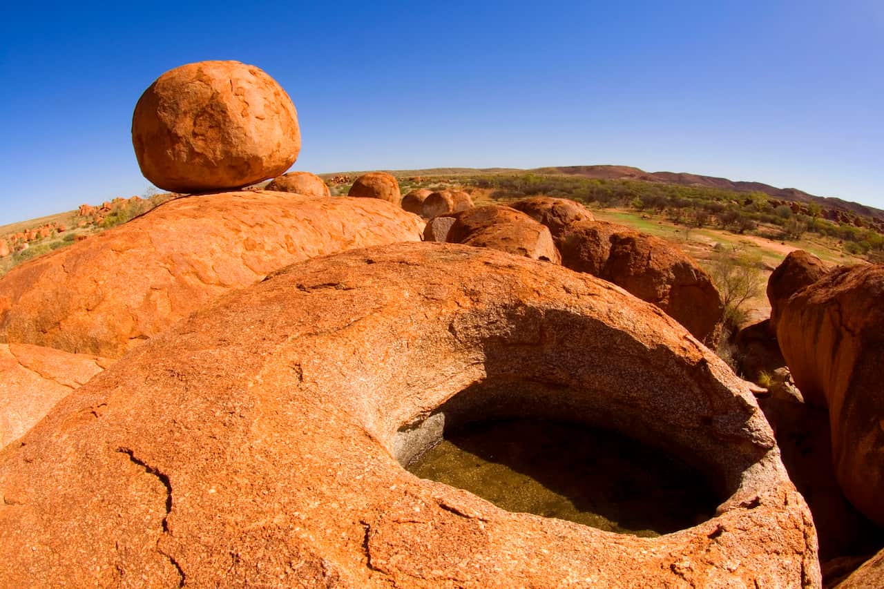 Devils Marbles - a nearly perfectly circular shaped
