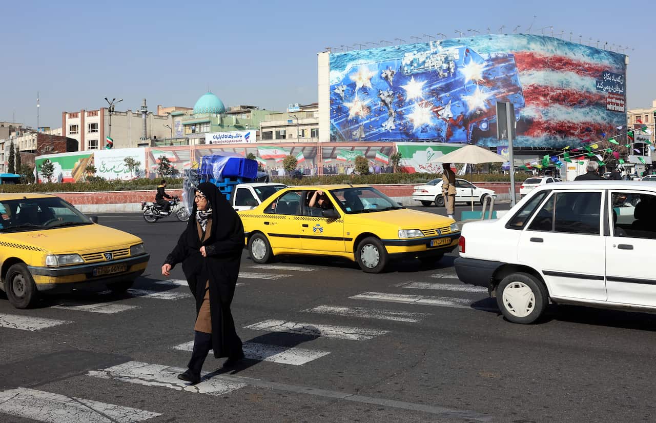 The tense quiet on the streets of Tehran