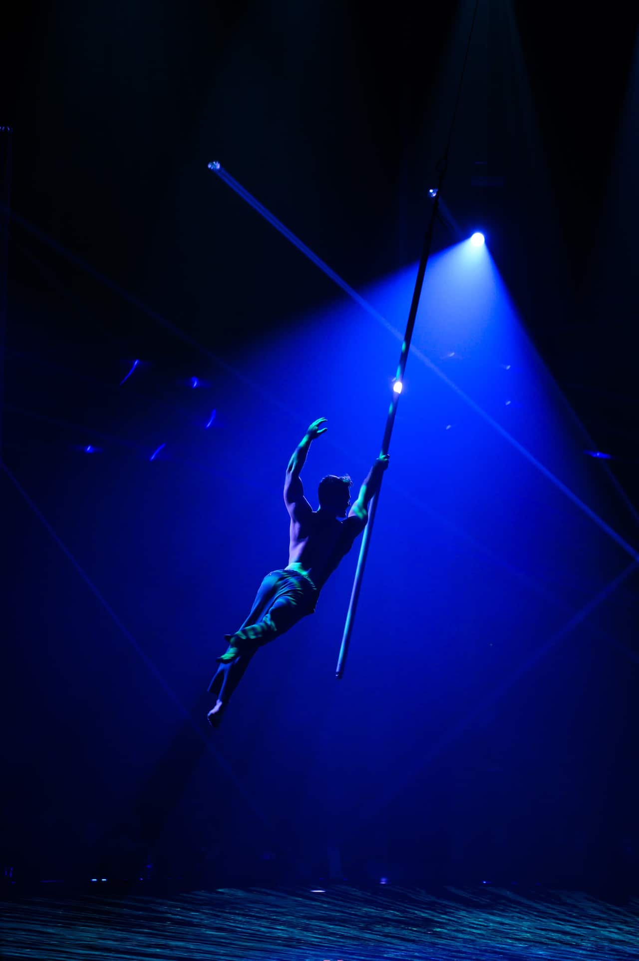La Ronde — A circus-cabaret by Strut & Fret. Sydney,  Sergiy Mishchurenko, the Ukrainian flying pole artist whose acrobatic prowess elicits gasps from the crowd..jpg